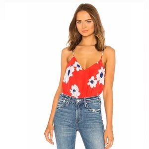 Equipment Layla Cami in Red Floral (S/P)